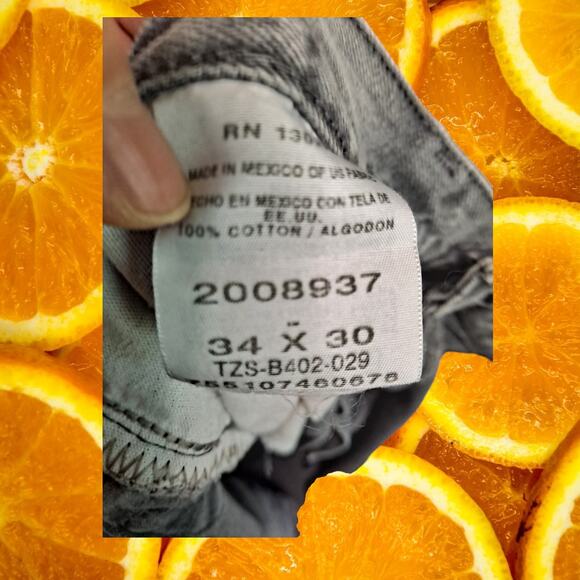 Lee Distressed Black Straight Leg Distressed Jeans Size 34x30 - Picture 6 of 6